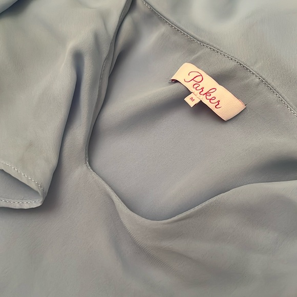 Parker blue flowy thin strapped dress. Worn once! - Picture 2 of 5